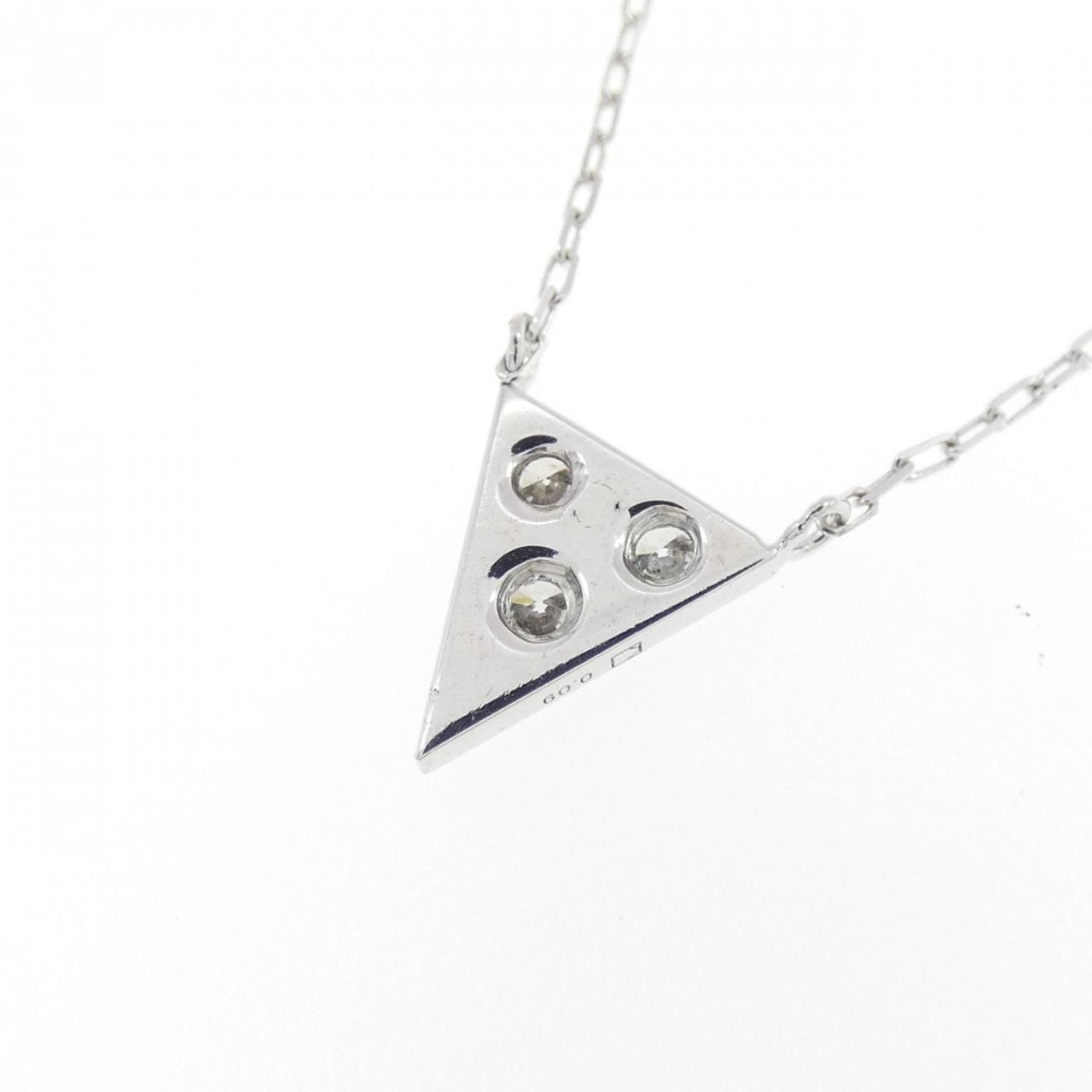 K18WG ダイヤモンド ネックレス 0.09CT