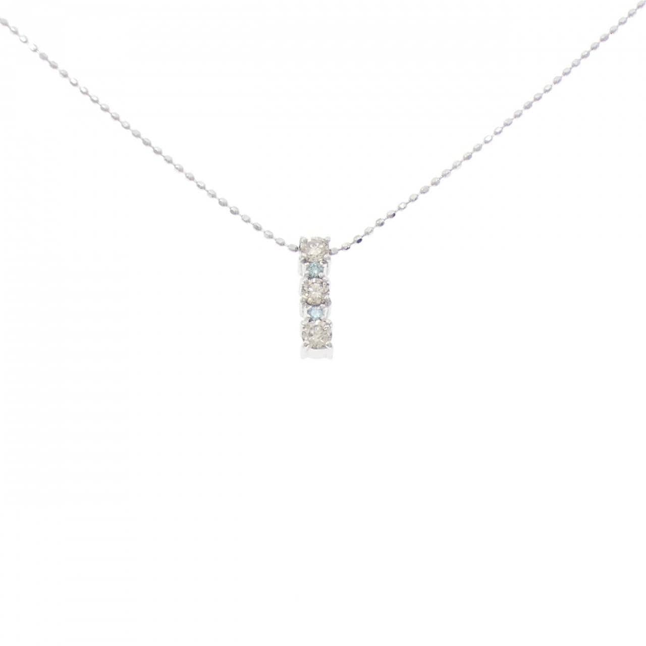 K18WG ダイヤモンド ネックレス 0.23CT