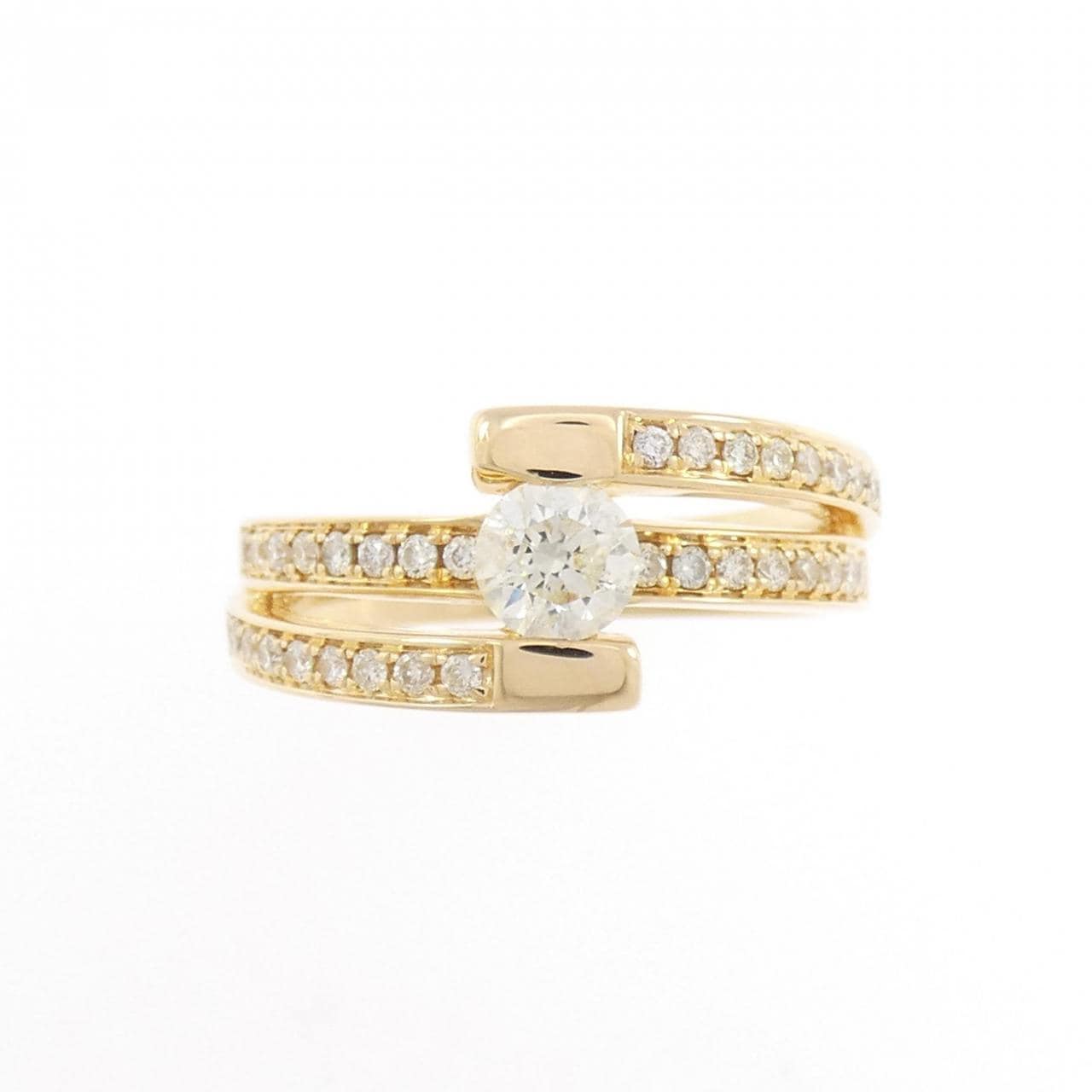 K18YG ダイヤモンド リング 0.37CT