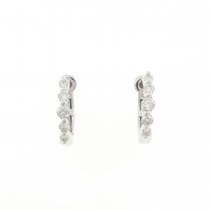 K18WG ダイヤモンド ピアス 0.30CT