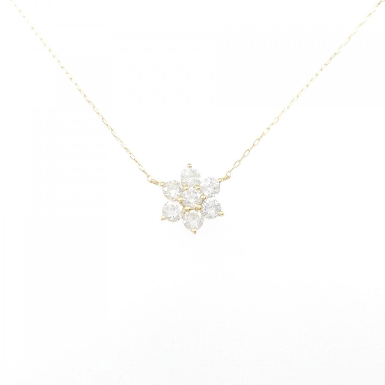 [Remake] K18YG flower Diamond necklace 0.50CT
