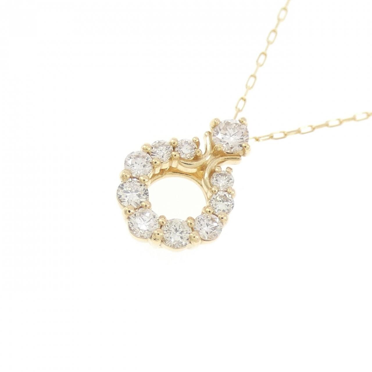 【新品】K18YG ダイヤモンド ネックレス 0.20CT