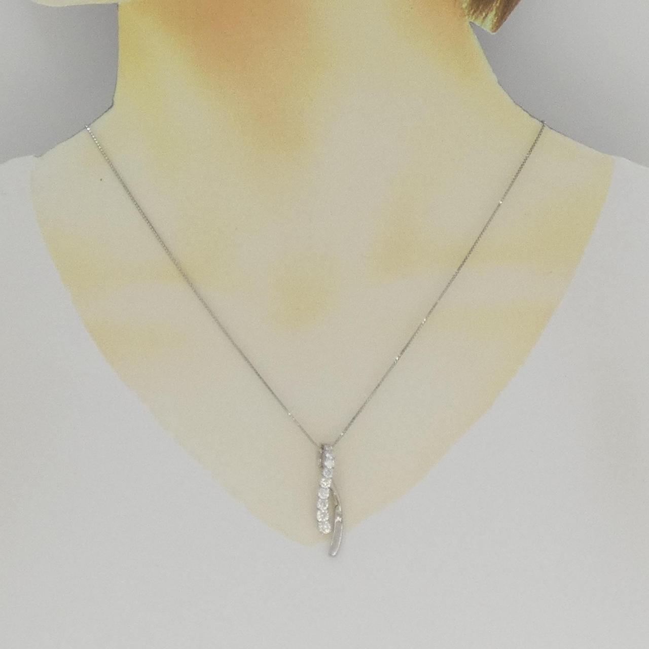 PT950/PT850 ダイヤモンド ネックレス 0.70CT