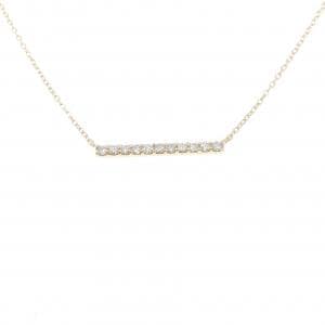 【リメイク】K10YG ダイヤモンド ネックレス 0.15CT
