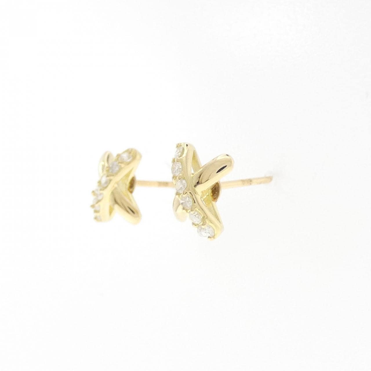 K18YG ダイヤモンド ピアス 0.18CT