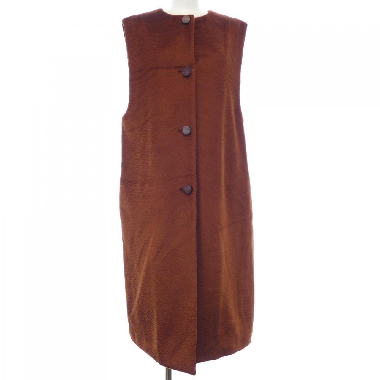 エルメス HERMES クルー ド セル トワルプリュム 3H0124DH ロングベスト