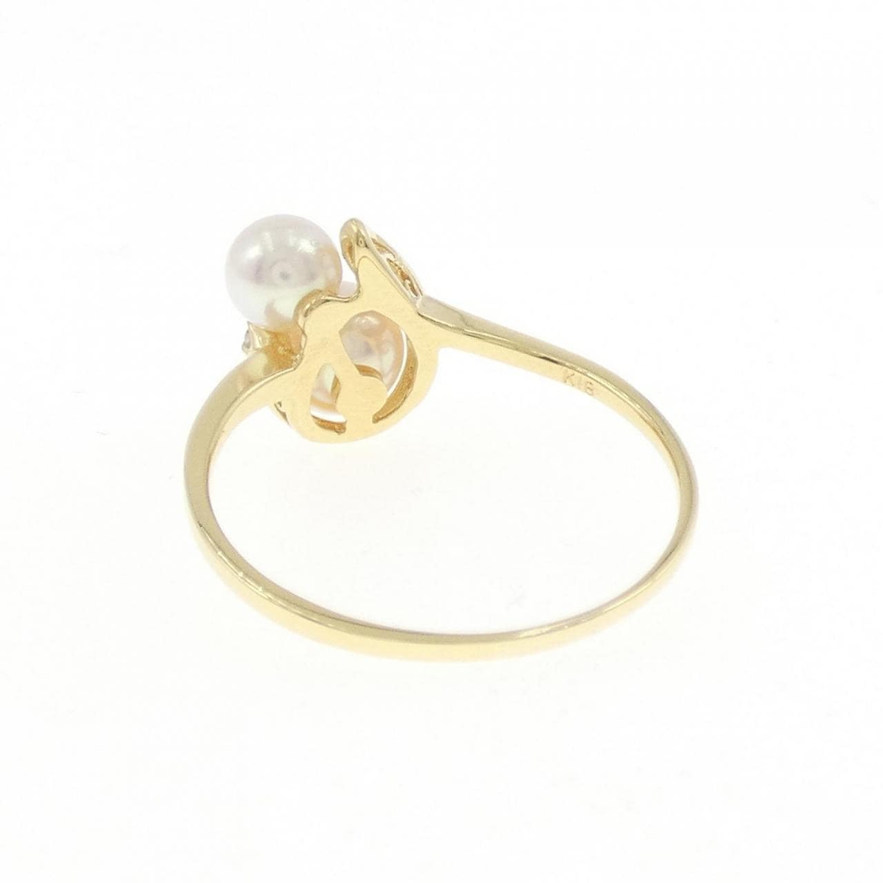 K18YG アコヤパール リング