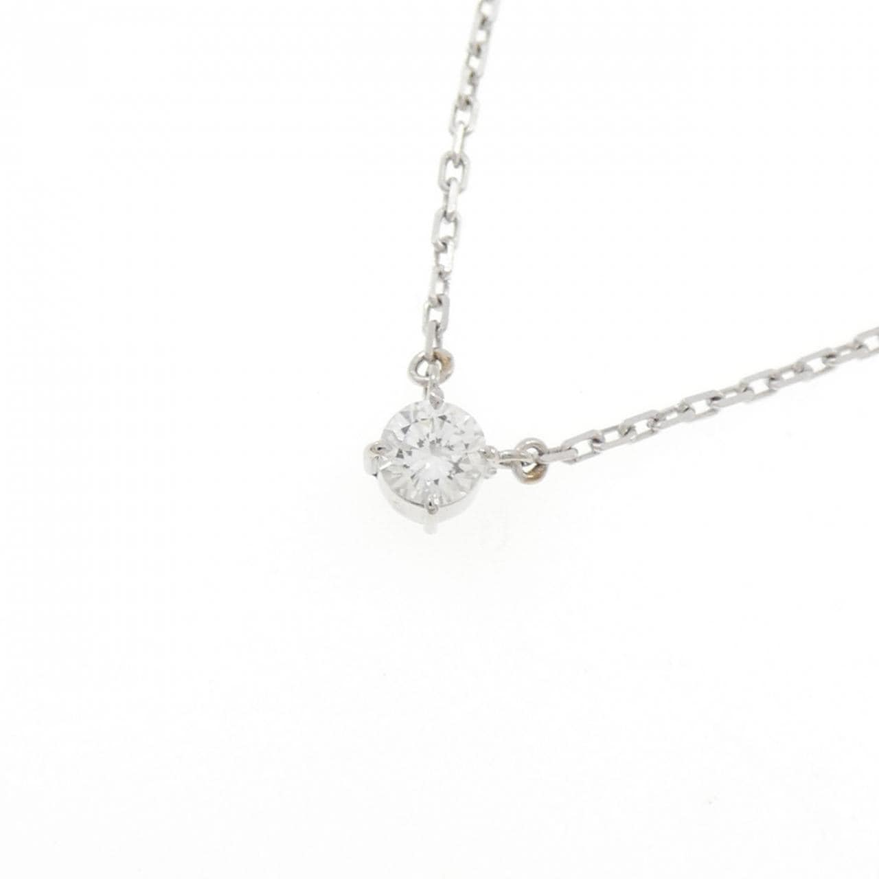 PT850 ソリティア ダイヤモンド ネックレス 0.19CT