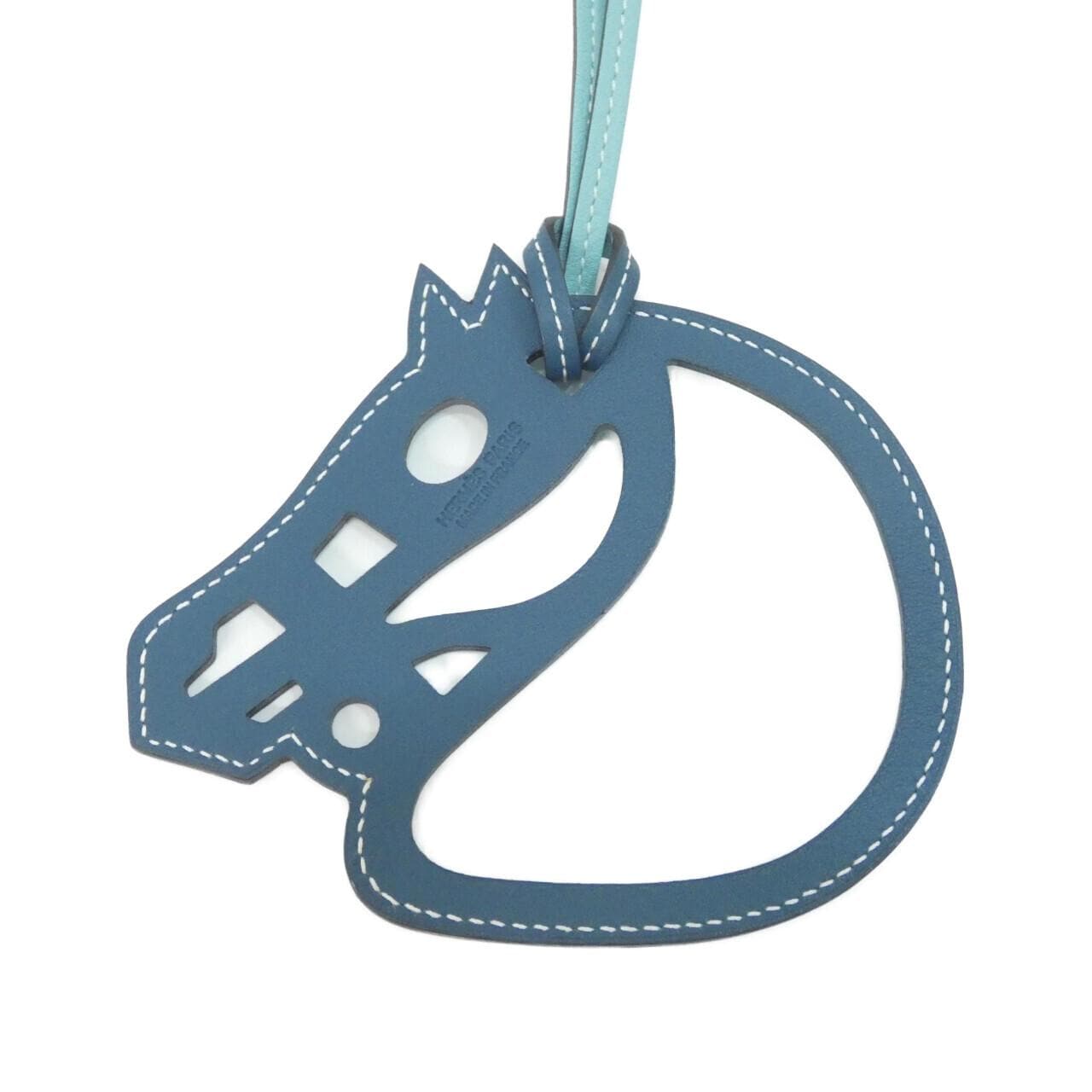 エルメス パドック シュバル バイカラー 067303CA バッグチャーム