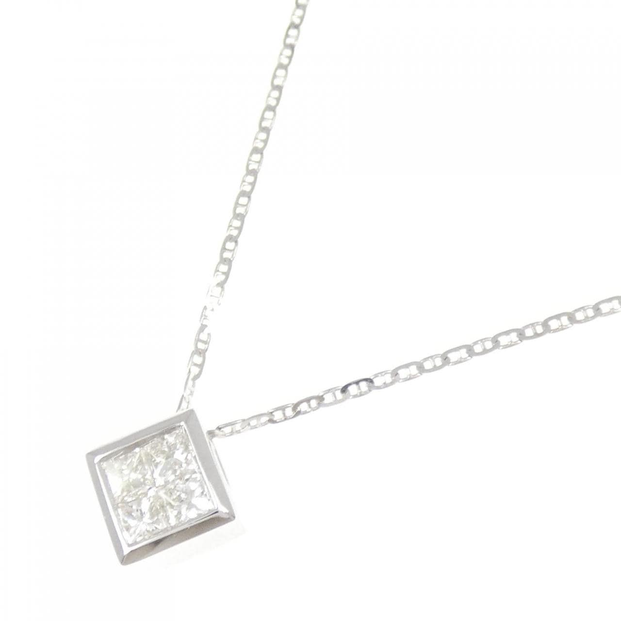 750WG ダイヤモンド ネックレス 0.51CT