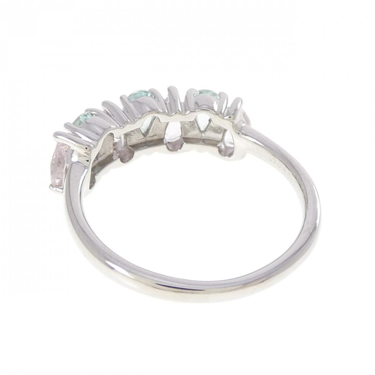 PT950 モルガナイト リング 0.50CT