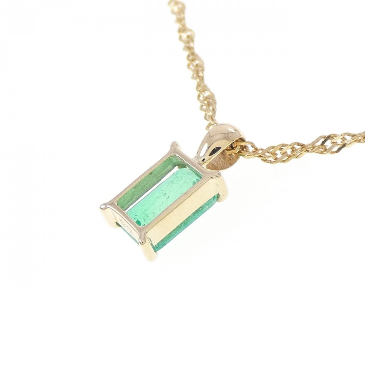 K18YG エメラルド ネックレス 0.73CT
