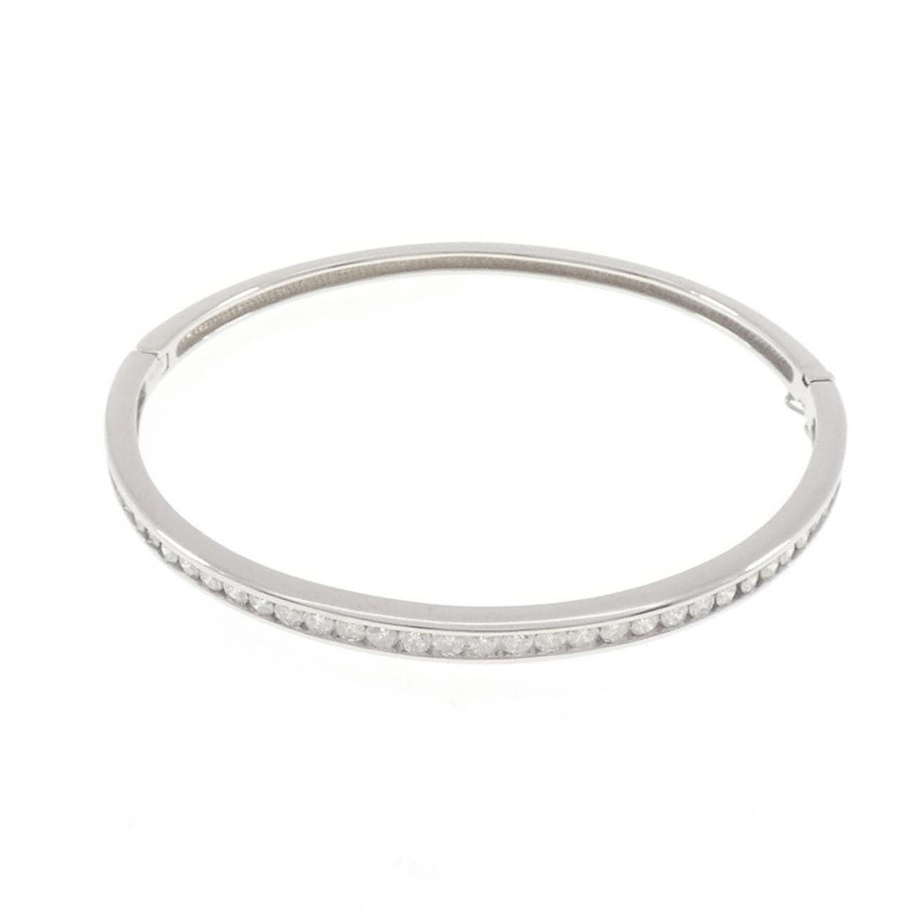 K18WG ダイヤモンド バングル 2.00CT