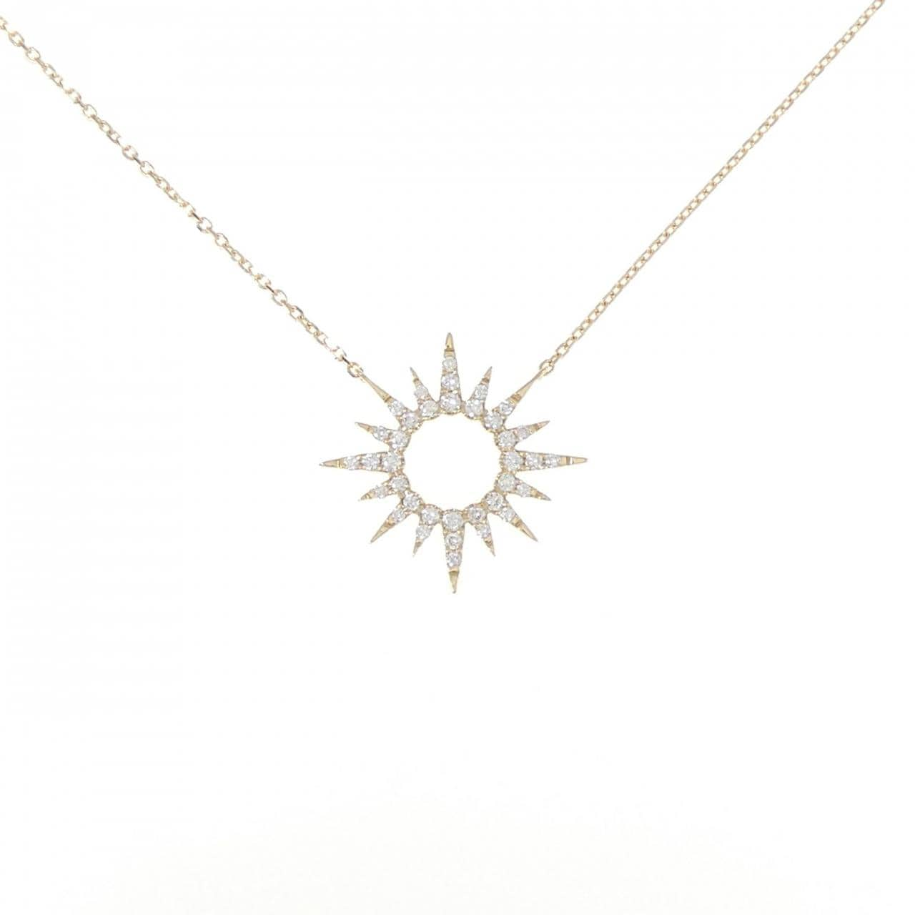 STAR JEWELRY Sunburst Necklace 0.15CT