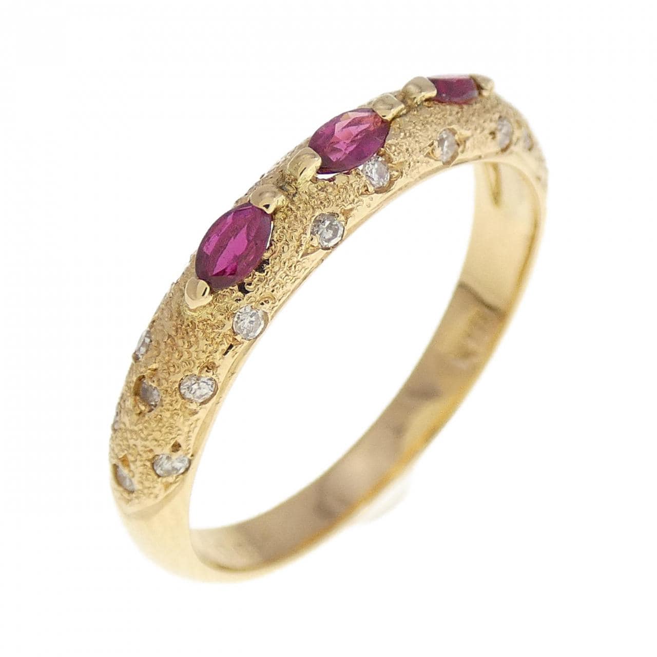 K18YG ruby ring 0.15CT