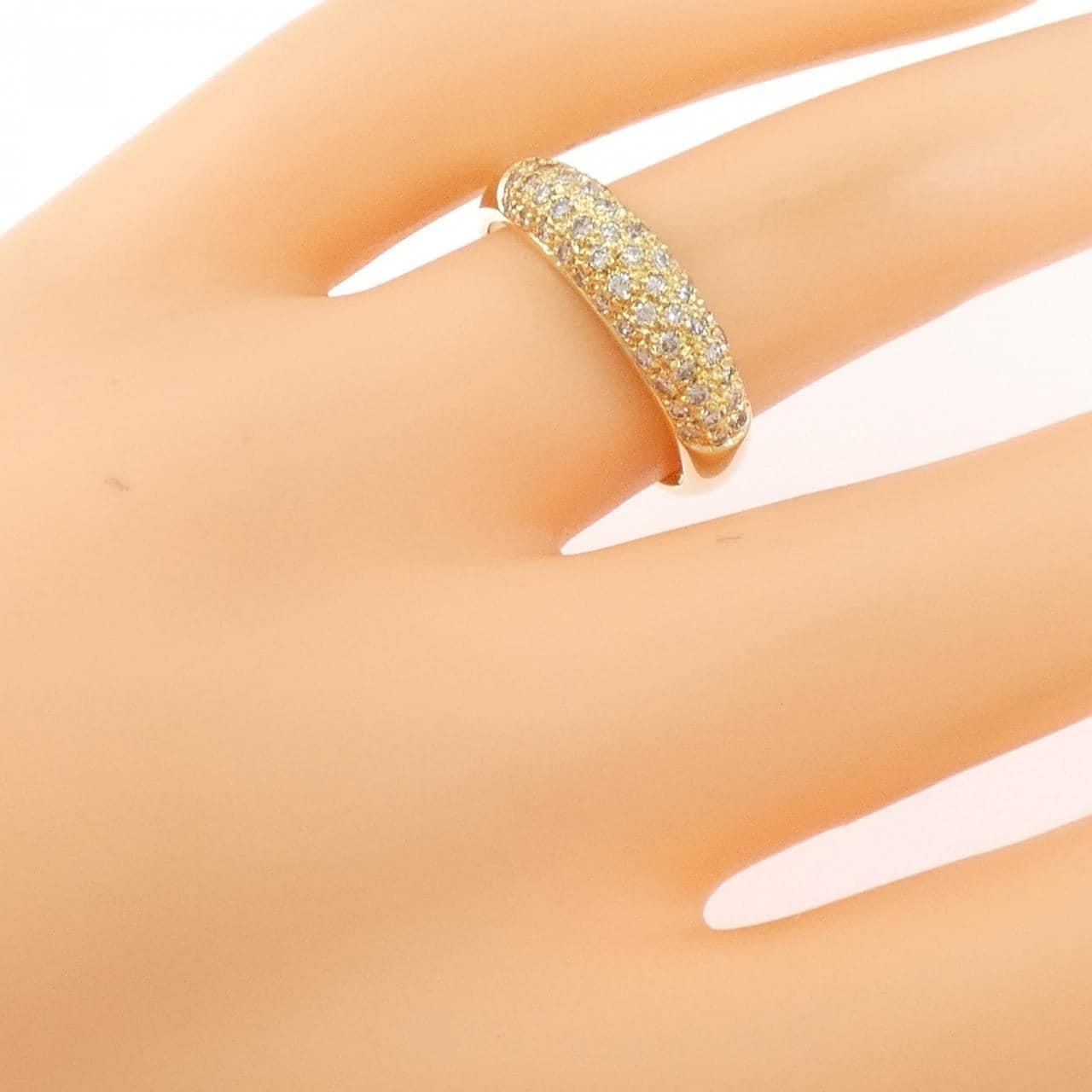 750YG ダイヤモンド リング 0.42CT