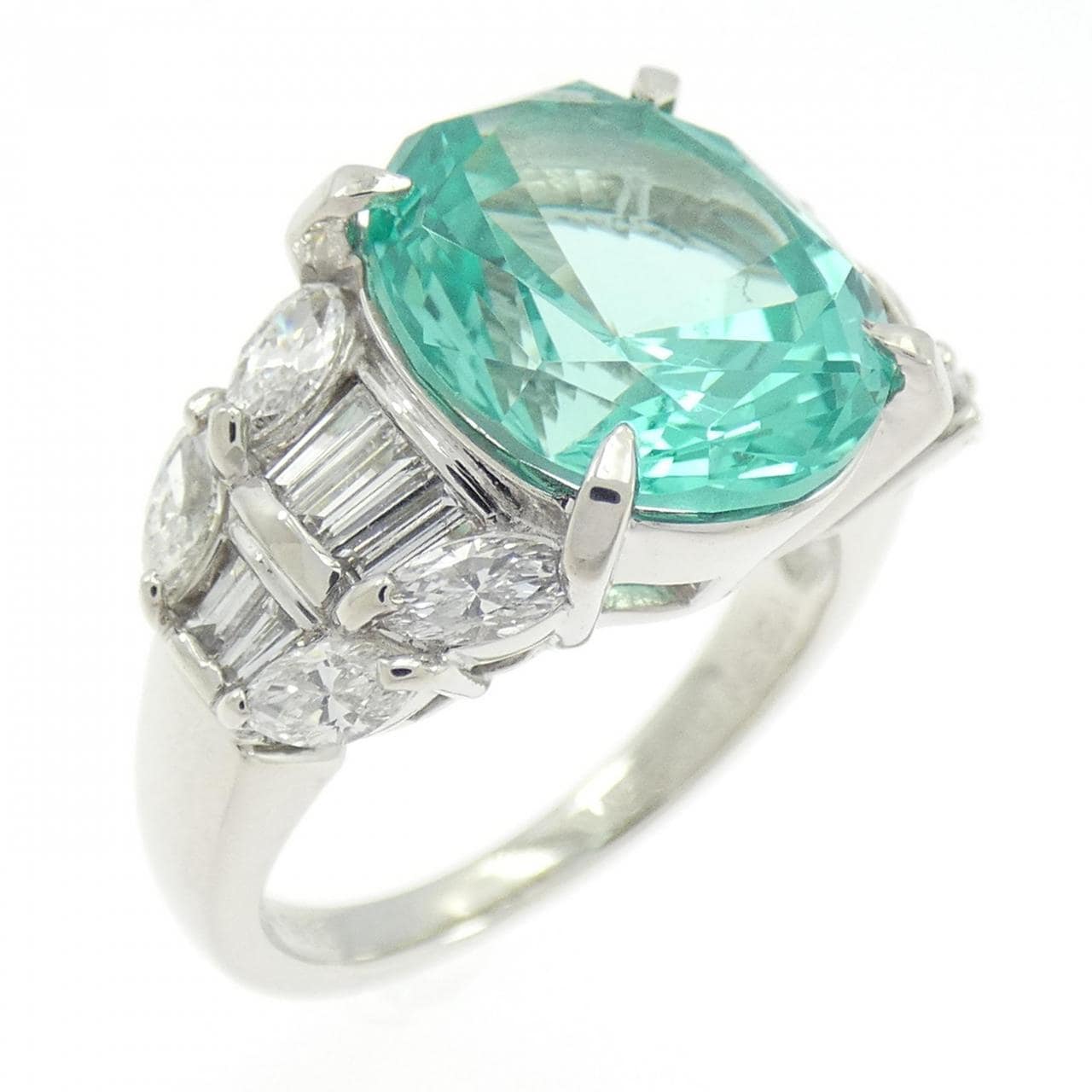 クレサンベール 合成クリソベリル リング 5.31CT