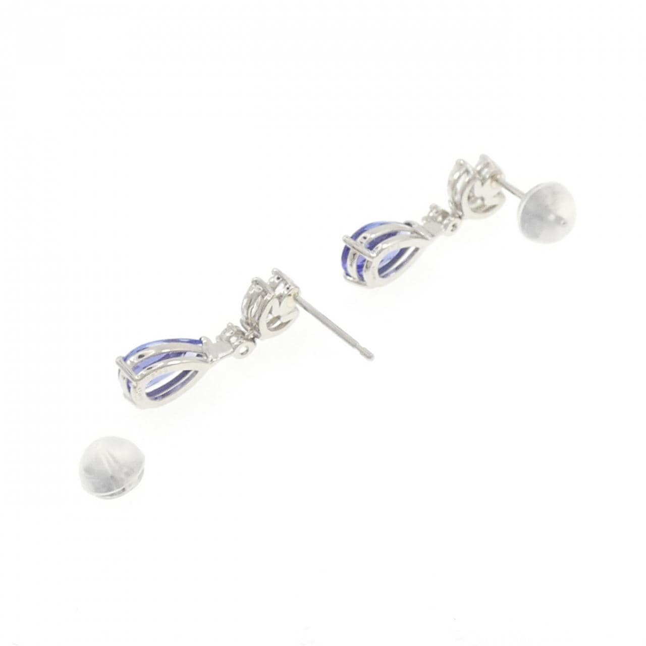 [新品] PT900坦桑石耳環 1.30CT