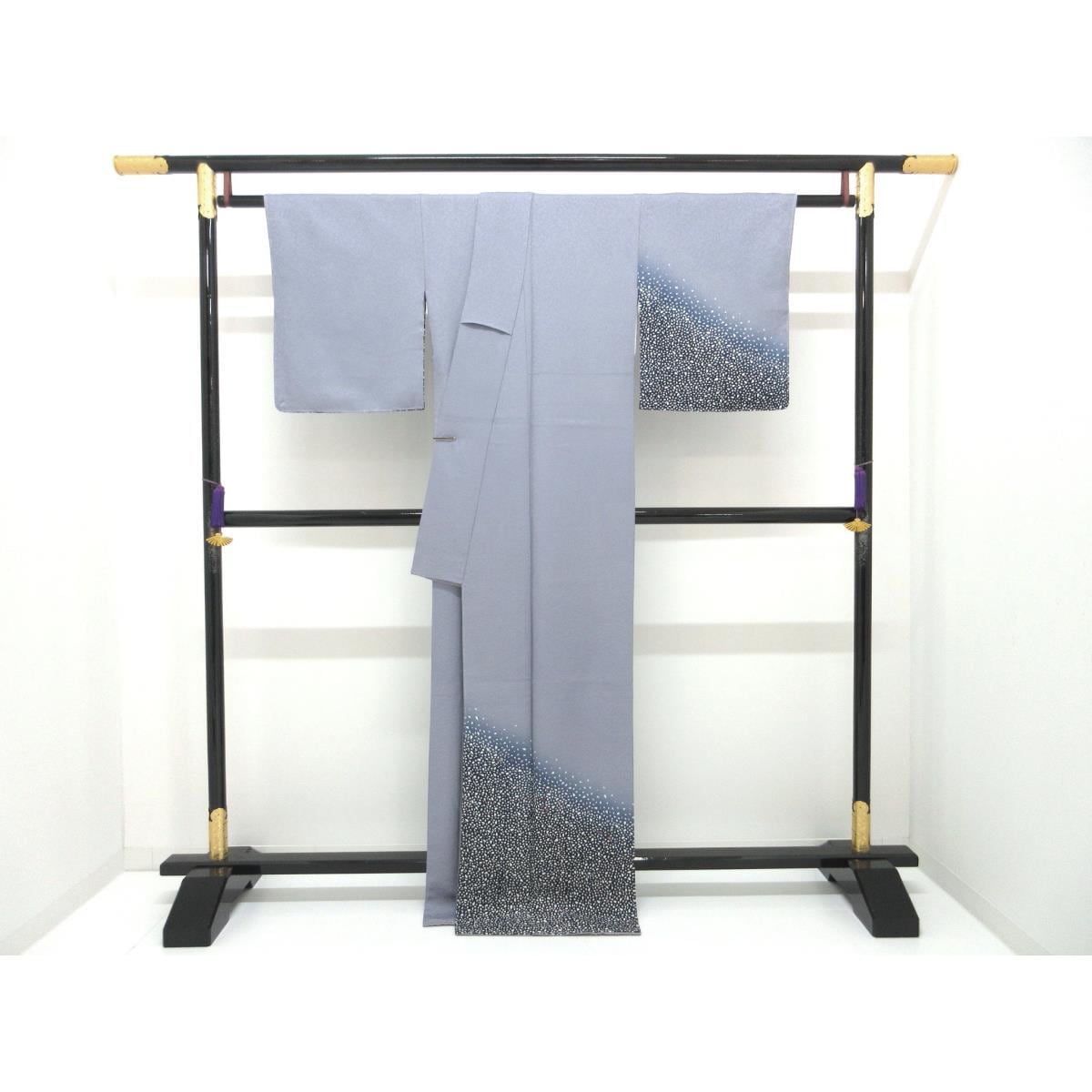 訪問着　友禅加工ボカシ染　刺繍入り