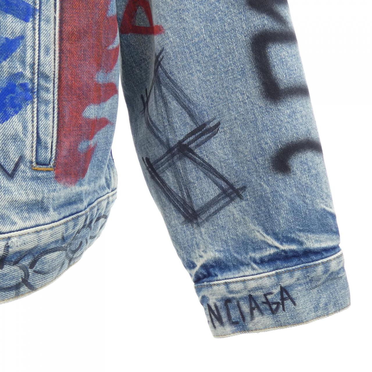 バレンシアガ BALENCIAGA グラフィック デニム ジャケット 534556 TBP33 デニムジャケット