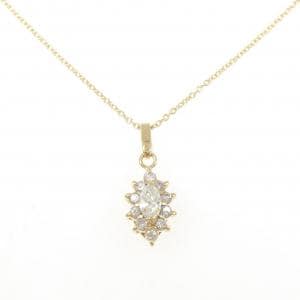 K18YG/750YG ダイヤモンド ネックレス