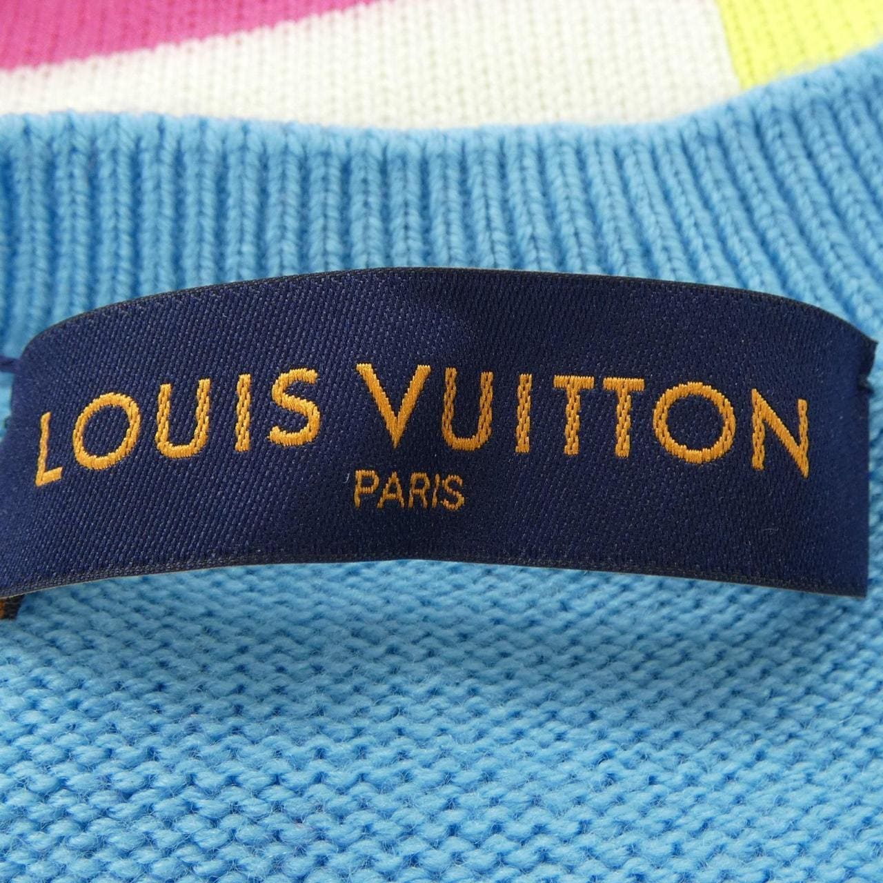 ルイヴィトン LOUIS VUITTON LVディストーテッドジャイアントダミエクルーネック HKN75WZTB ニット
