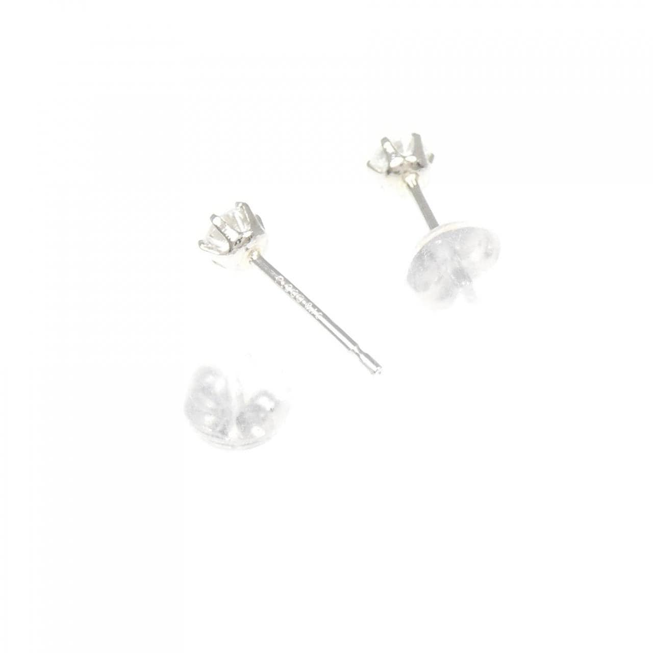 PT900 ソリティア ダイヤモンド ピアス 0.30CT