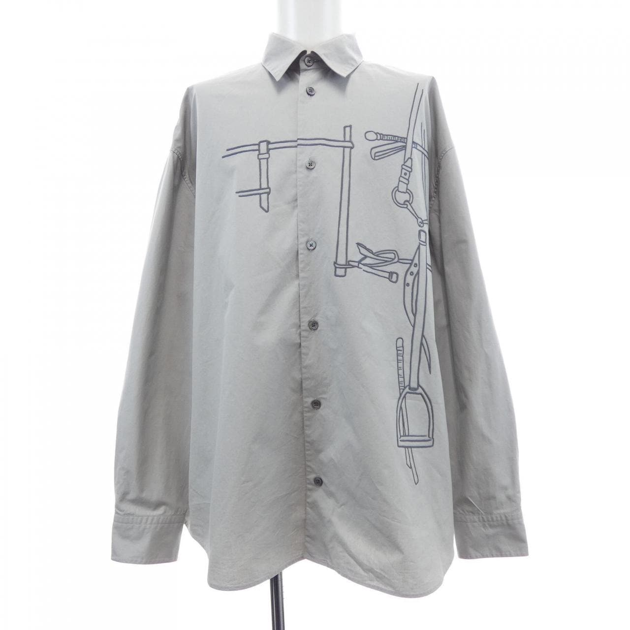 エルメス HERMES HARNAIS EN GOUACHE 3D 466520HH シャツ