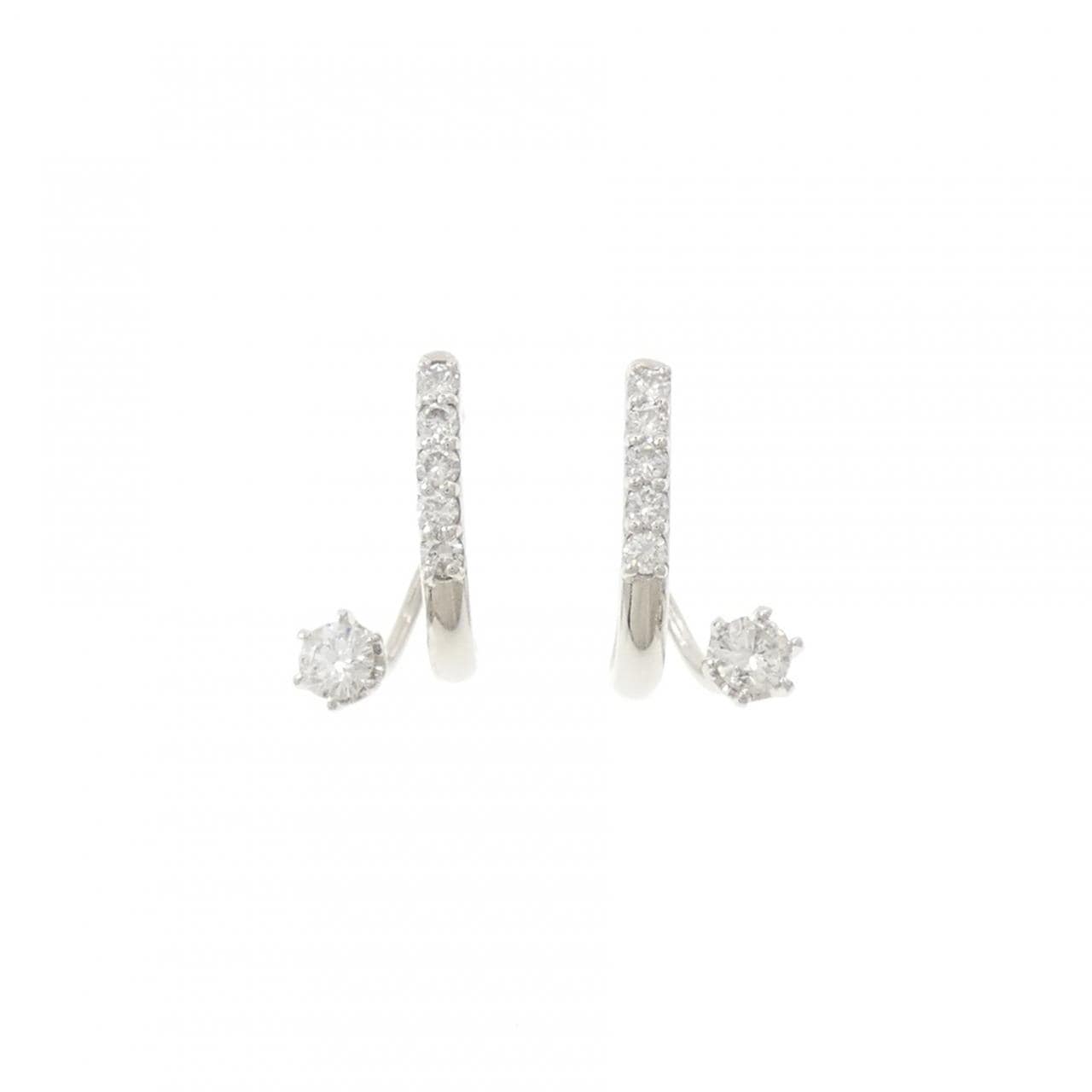 PT900 ダイヤモンド ピアス 0.55CT