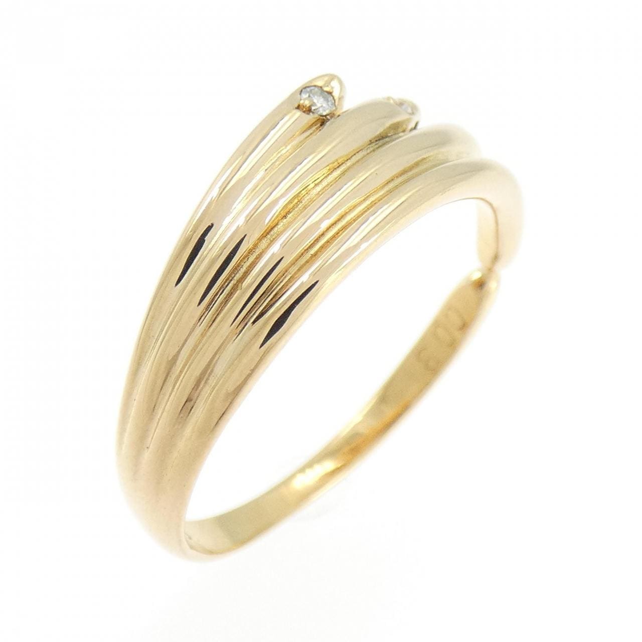 K18YG ダイヤモンド リング 0.03CT
