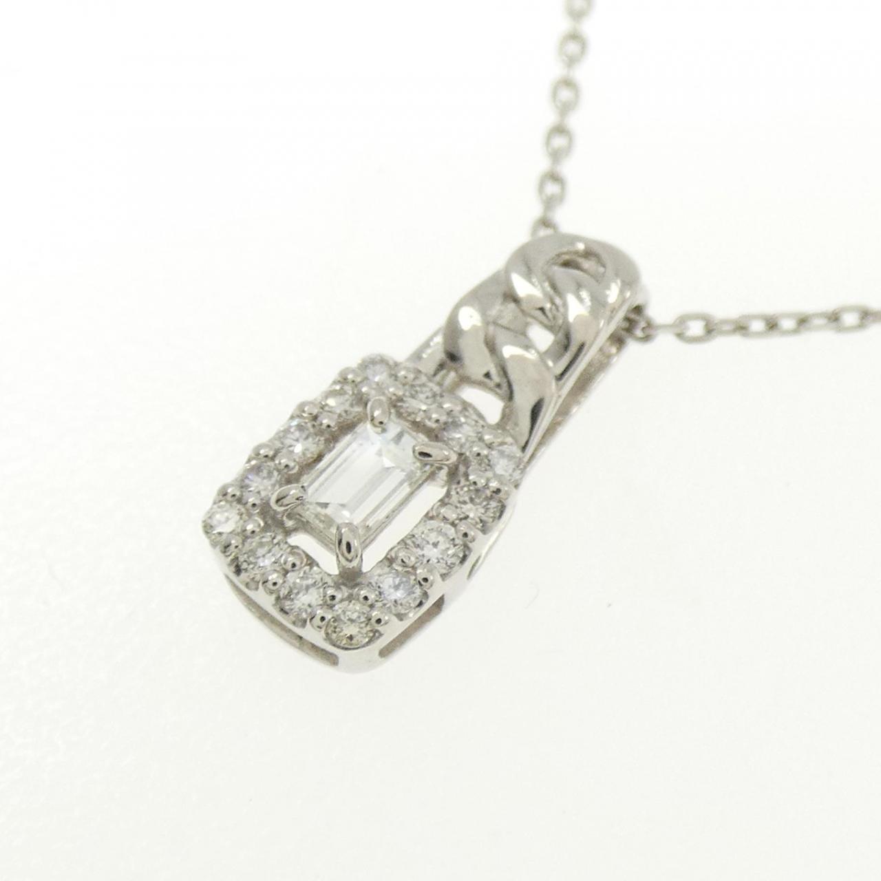 【新品】PT900/PT850 ダイヤモンド ネックレス 0.15CT