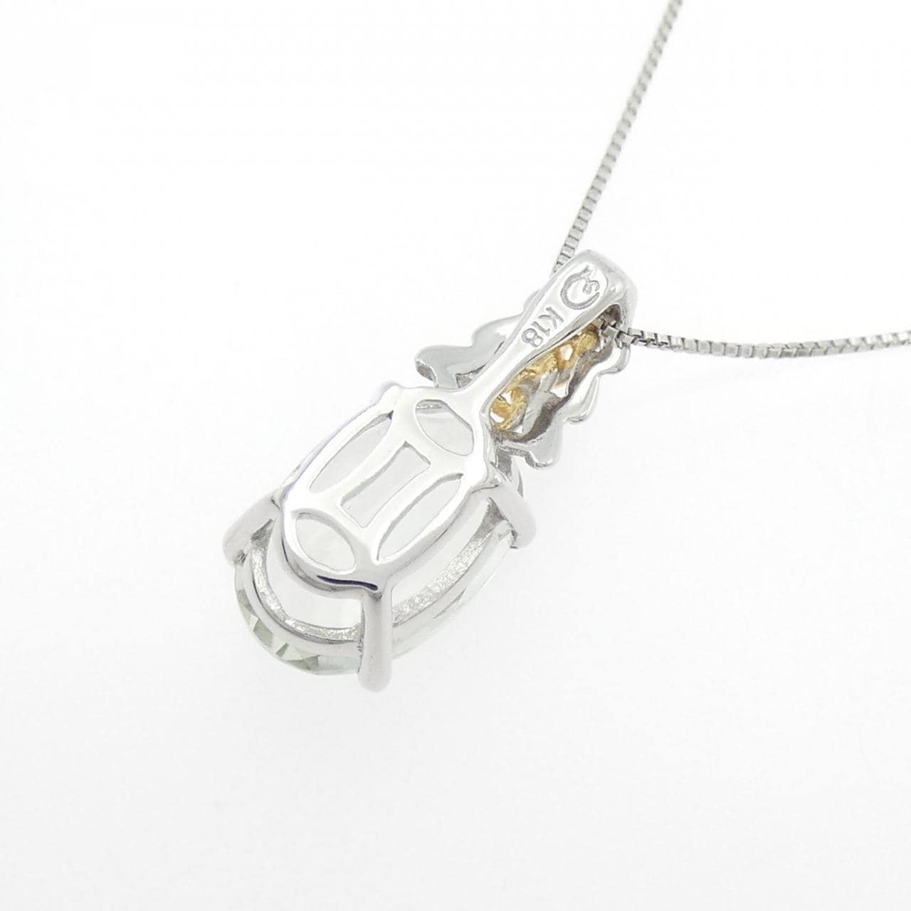 K18WG/K18YG クオーツ ネックレス