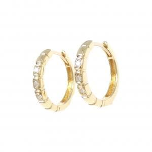 K18YG ダイヤモンド ピアス 0.06CT