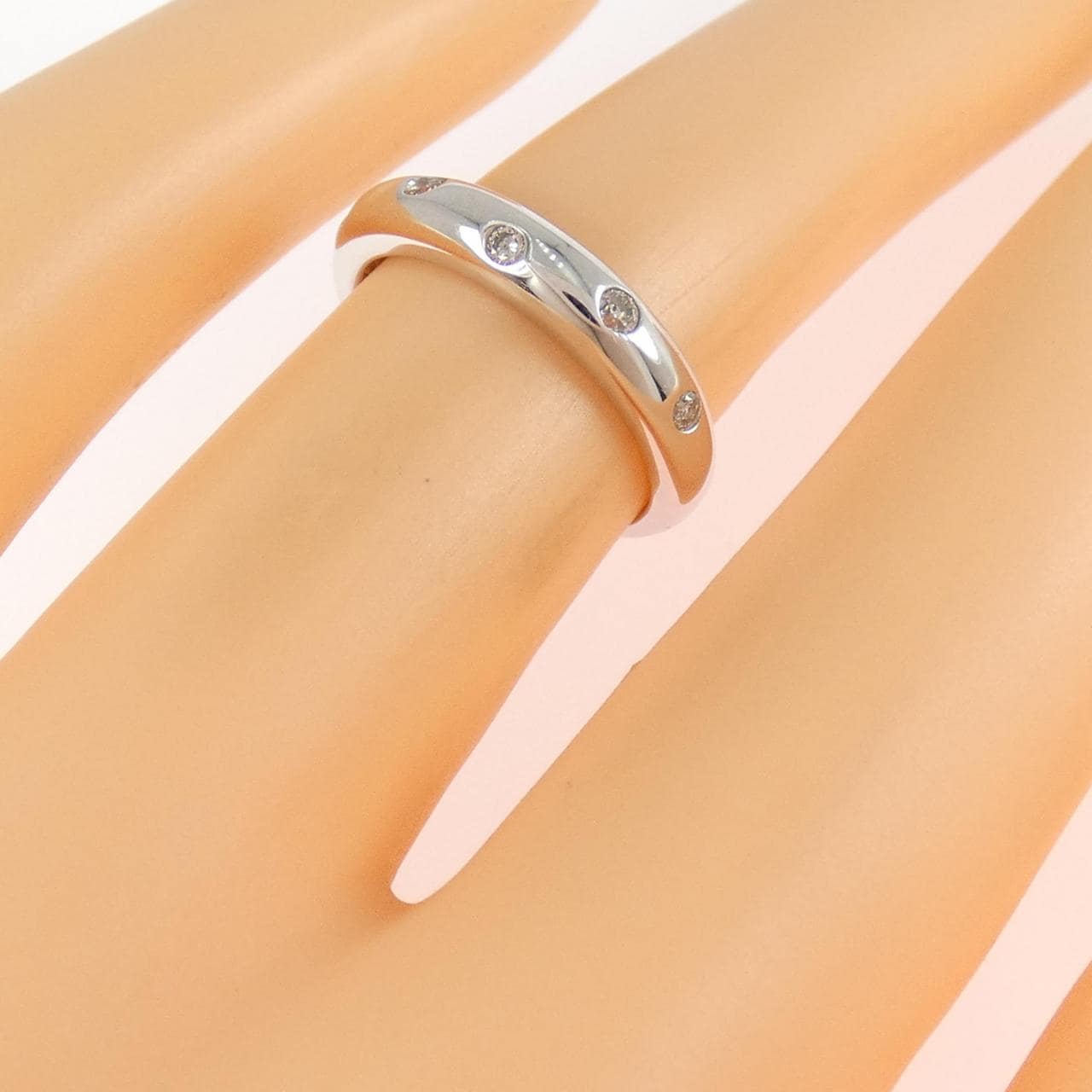 K10WG ダイヤモンド リング 0.10CT