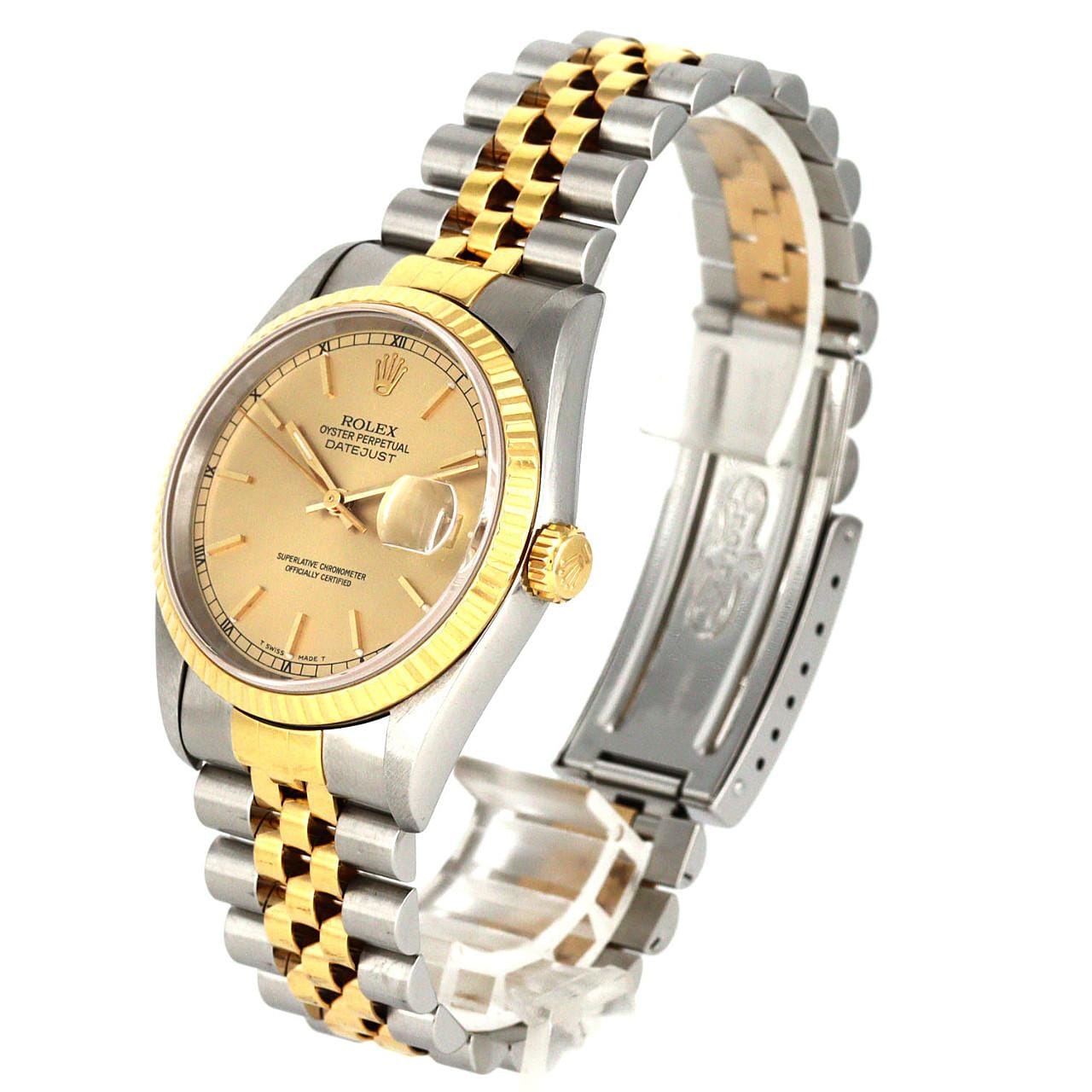 【ノーメンテナンス還元価格】ロレックス デイトジャスト 16233 SSxYG 自動巻 T番