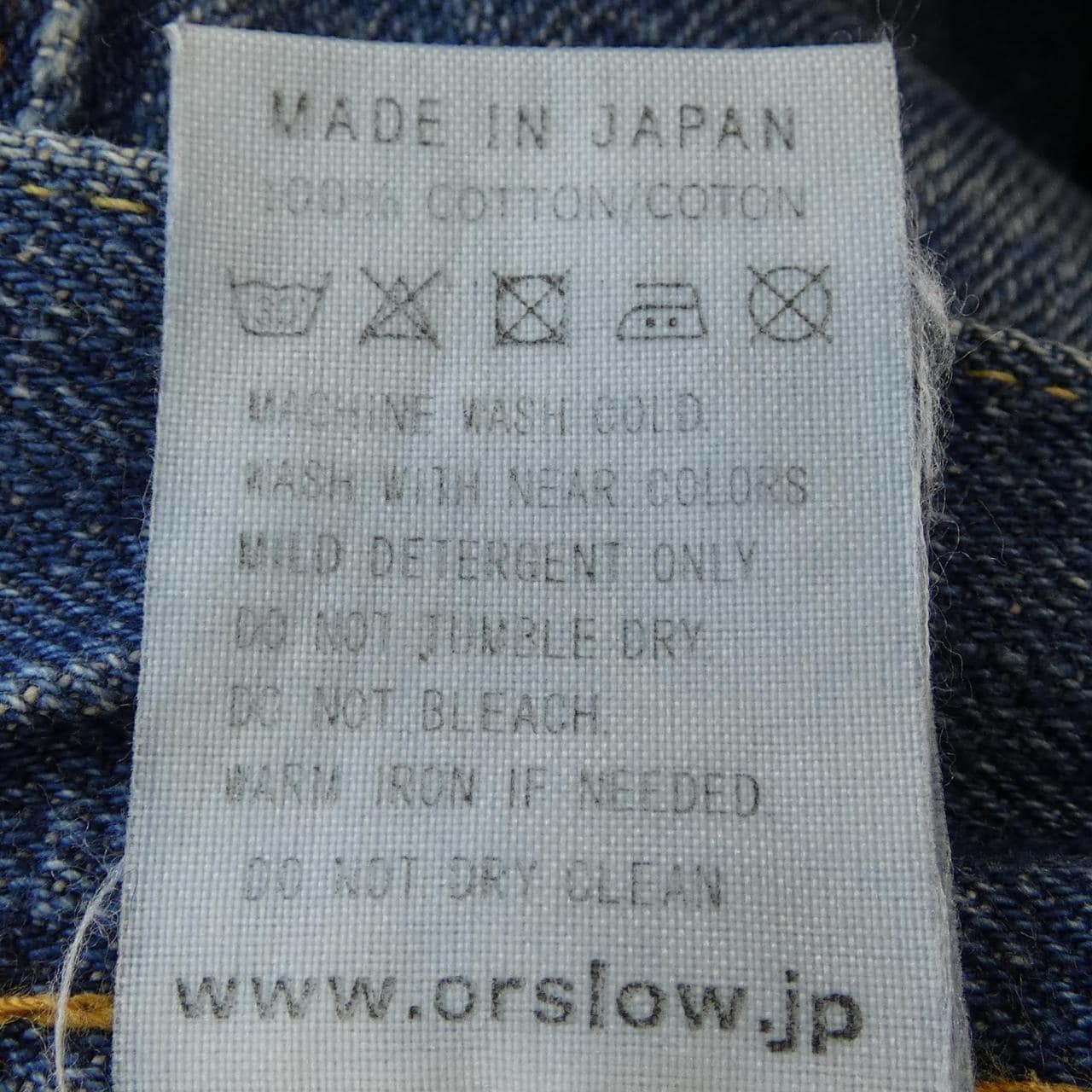 オアスロウ OR SLOW 107 ジーンズ