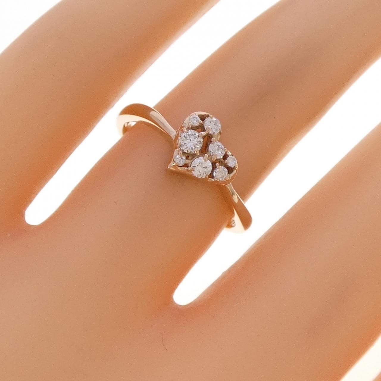 ヴァンドーム ハート ダイヤモンド リング 0.15CT