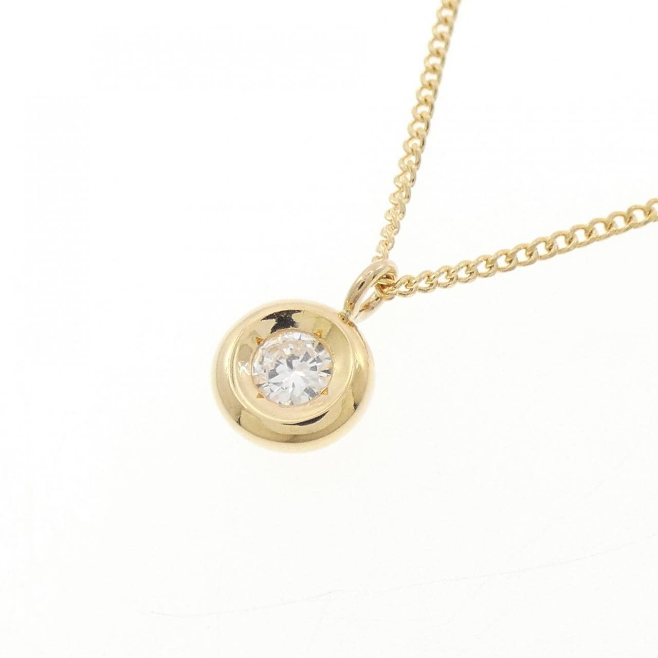 K18YG ダイヤモンド ネックレス 0.10CT