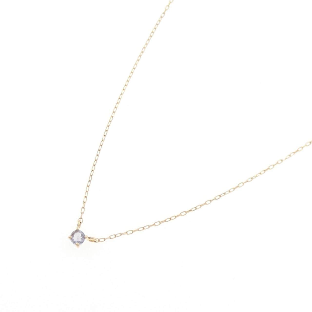 K18YG タンザナイト ネックレス 0.09CT