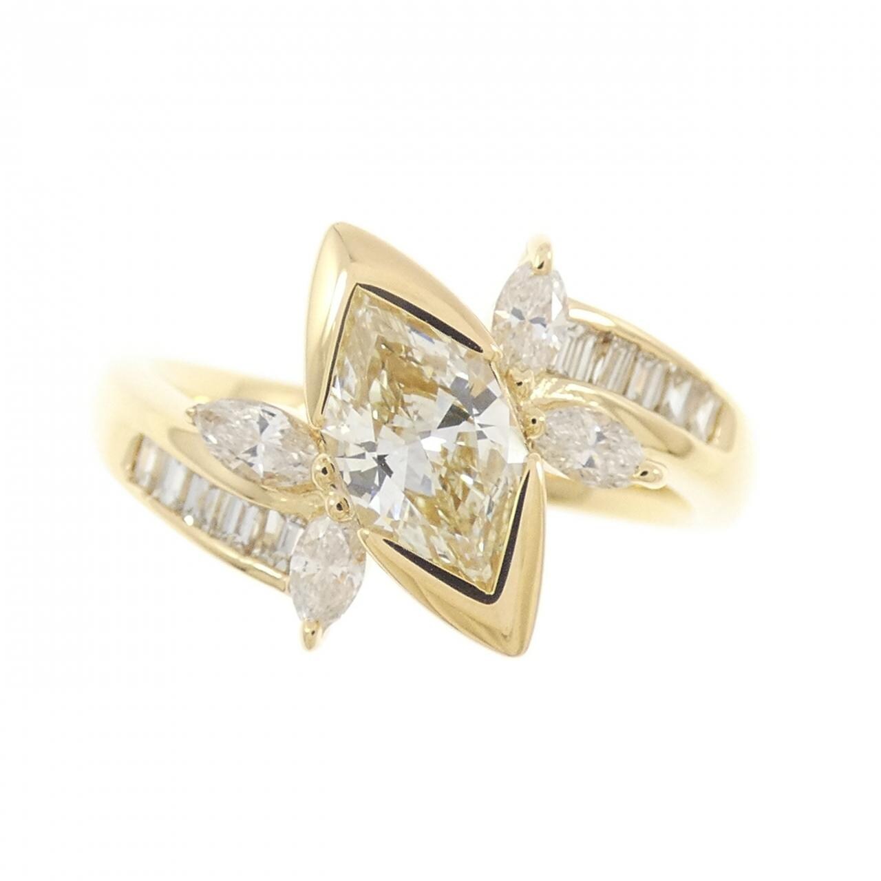 K18YG ダイヤモンド リング 0.584CT