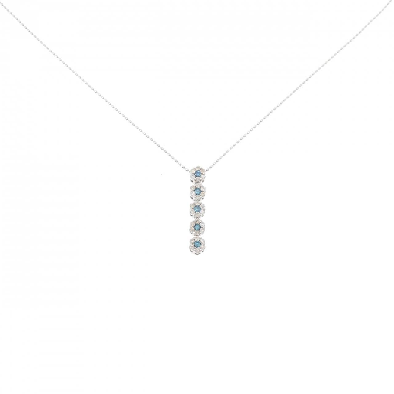 K18WG ダイヤモンド ネックレス 0.50CT