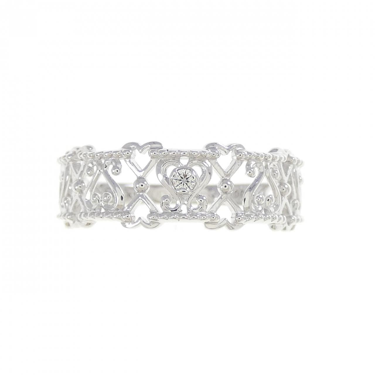 スタージュエリー ハート ダイヤモンド リング 0.01CT