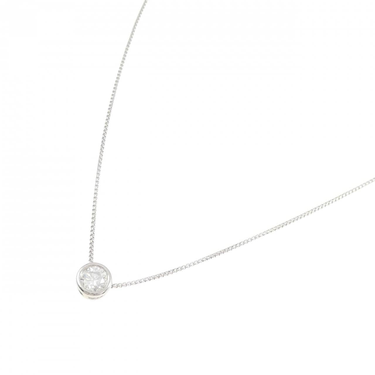 PT900/PT850 ソリティア ダイヤモンド ネックレス 0.516CT