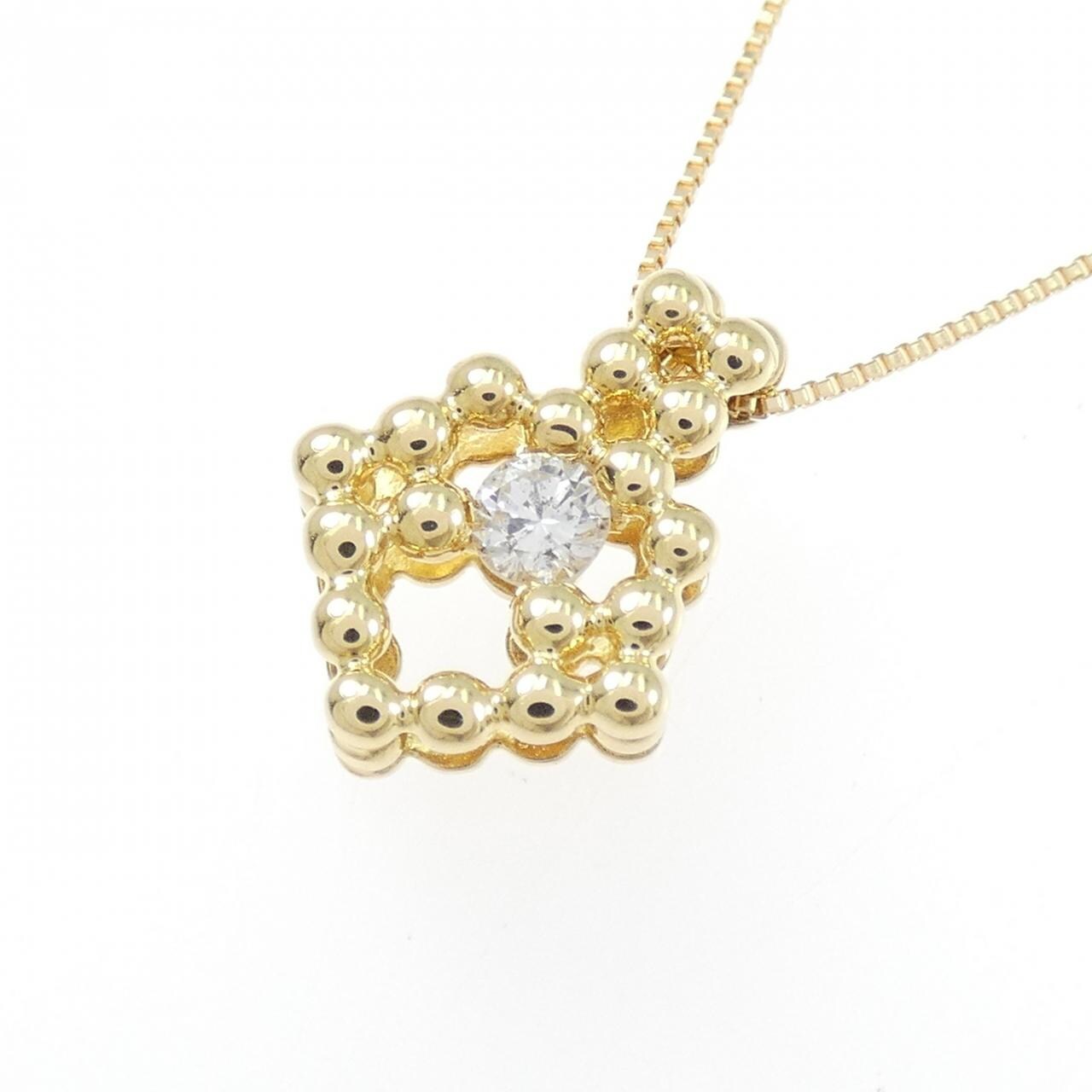 K18YG ダイヤモンド ネックレス 0.11CT