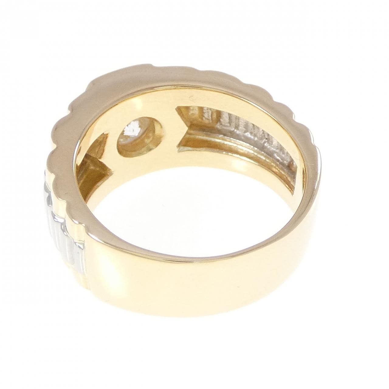 K18YG/PT900 ダイヤモンド リング 0.69CT