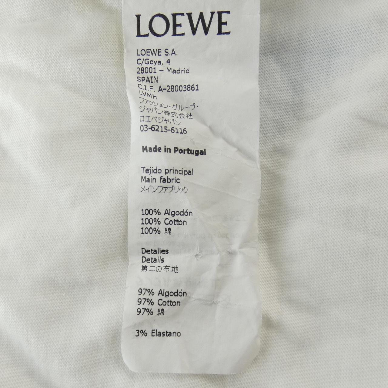 ロエベ LOEWE H6299720SI Tシャツ