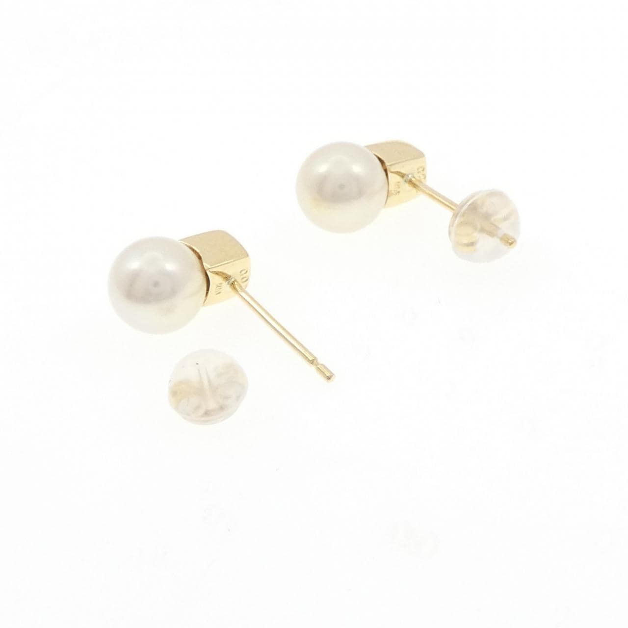 K18YG アコヤパール ピアス 6.7mm