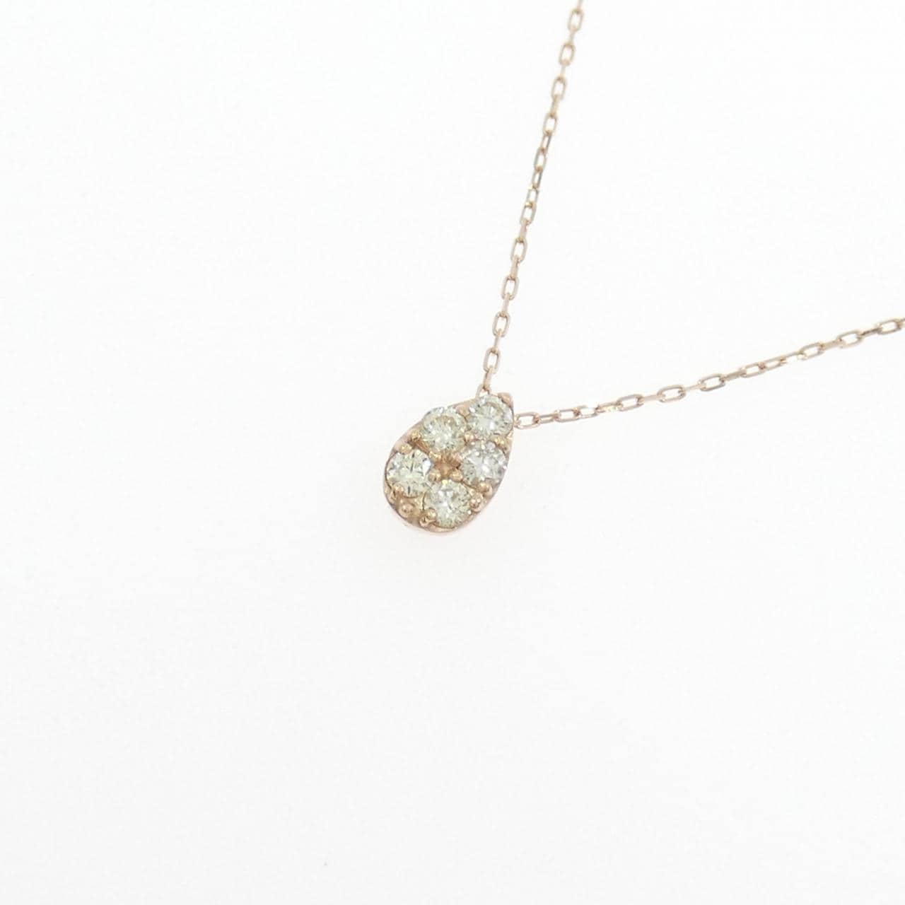 K18PG ダイヤモンド ネックレス 0.10CT