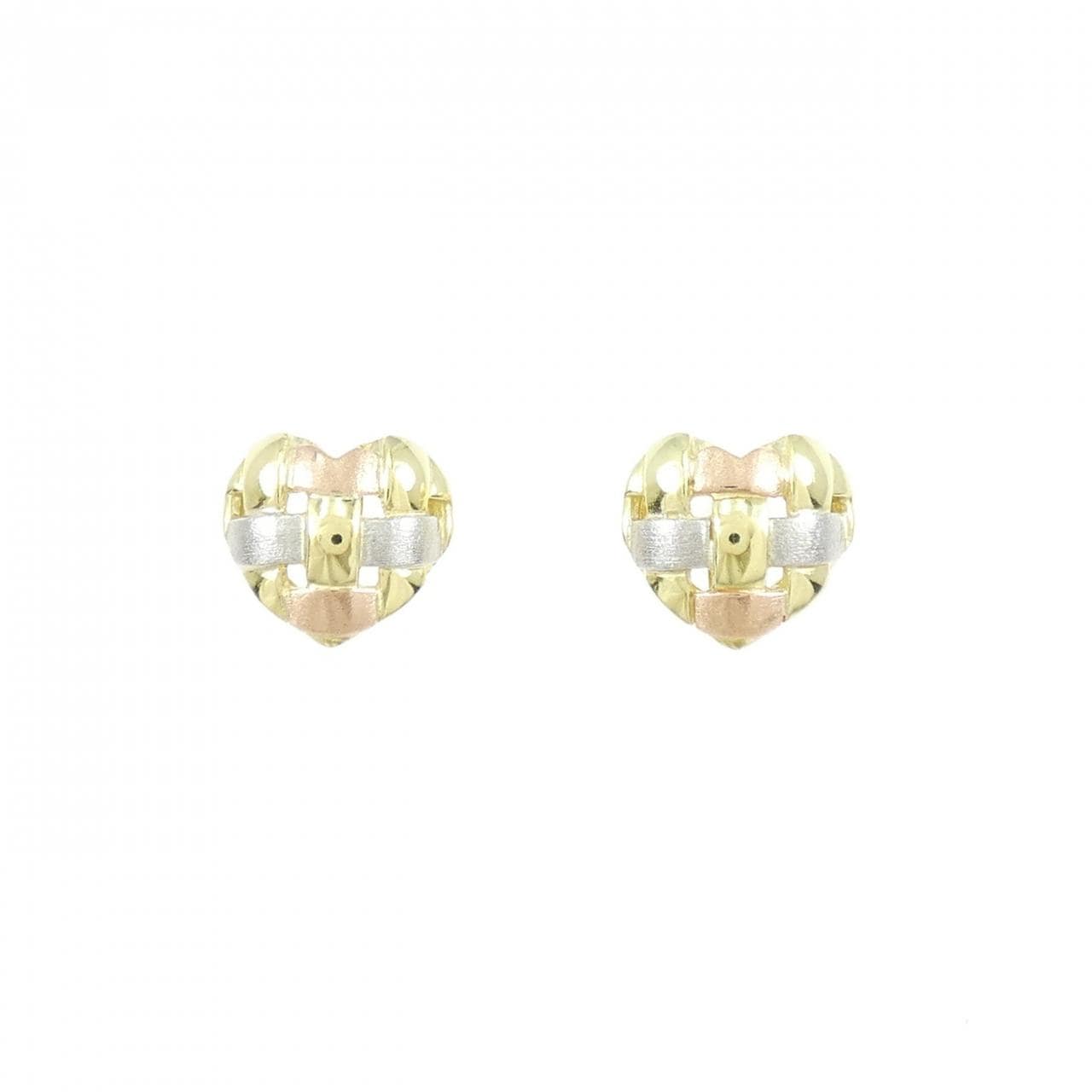 K18YG/K18PG/PT900 ハート ピアス