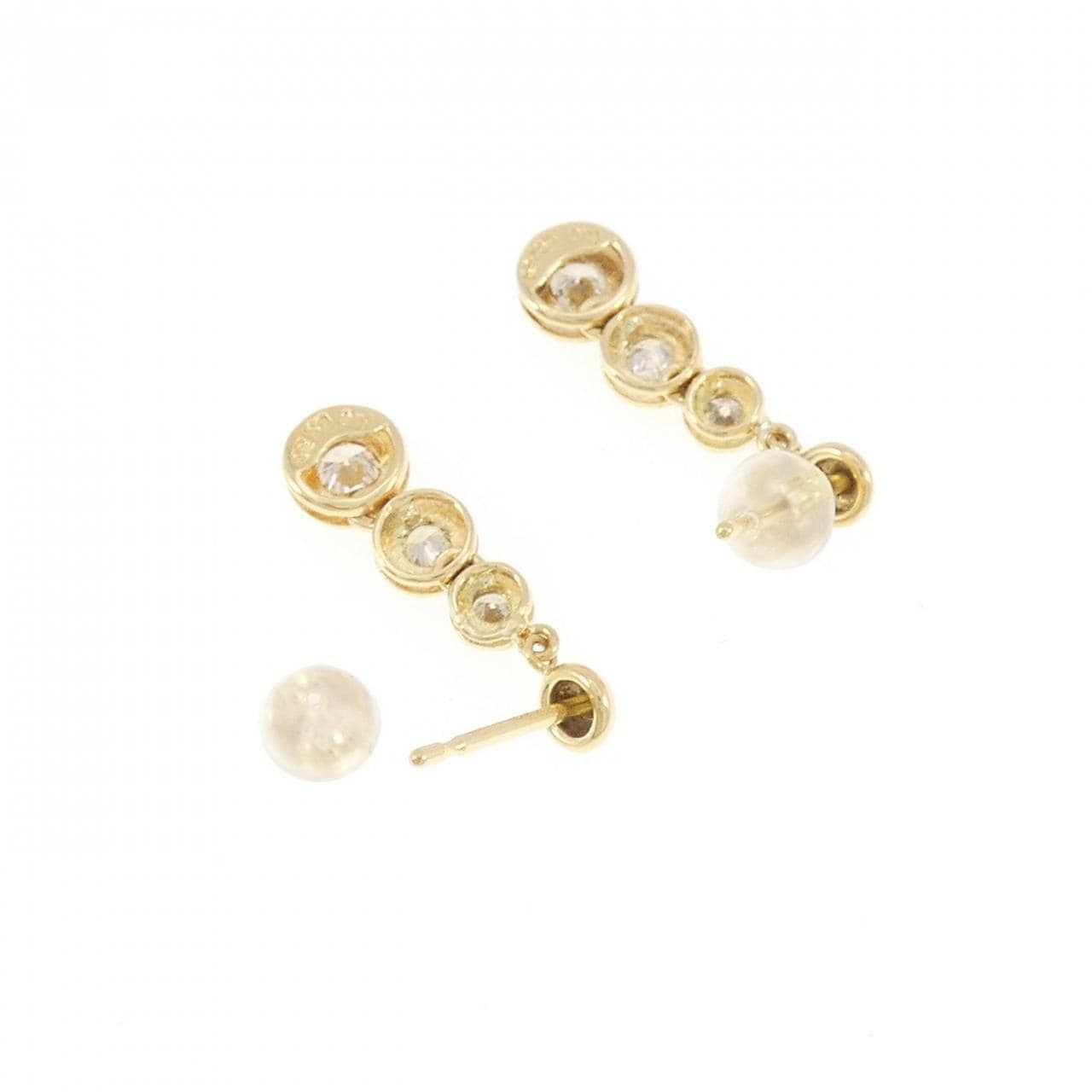 K18YG ダイヤモンド ピアス 0.60CT